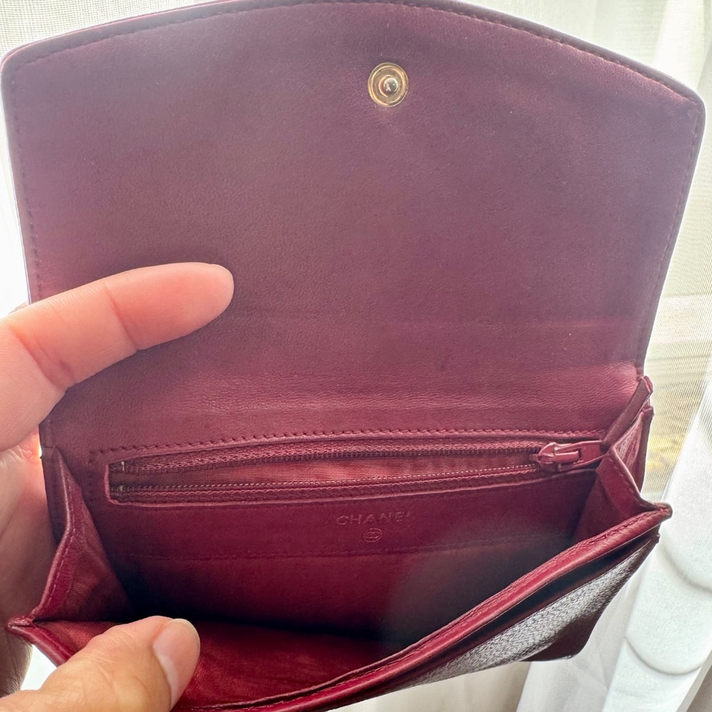 Chanel Red Caviar Wallet - Picture 3 of 10